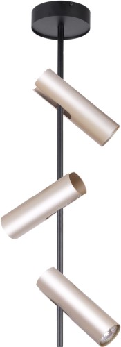 LEDA 3 CZARNY ZŁOTY plafon/spot