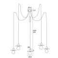 Lampa WISZĄCA PAJĄK CORSO 2078 ARGON