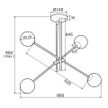 Lampa nowoczesna szklane kule ABSTRACT 1696 ARGON