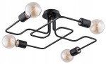  Lampa sufitowa 4-punktowa LOFT HOOK BLACK