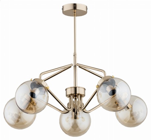 Lampa sufitowa żyrandol 5-punktowa BARSUM GOLD