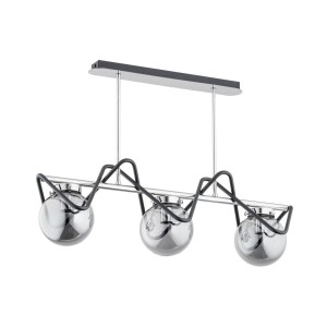 Lampa sufitowa 3-punktowa SAGITO PONTE chrom/czarny