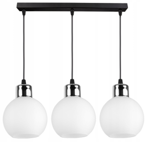 Lampa Listwa Szklane białe Kule WHITE GLASS #533 