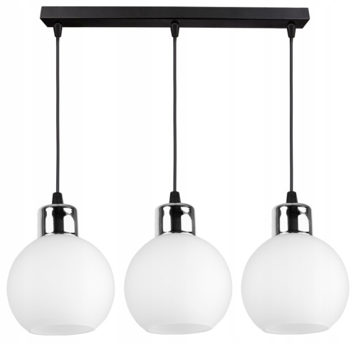 Lampa Listwa Szklane białe Kule WHITE GLASS #533 