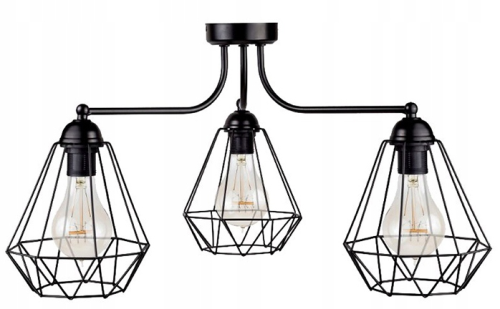 Nowoczesny Żyrandol PLAFON LOFT Druciak #212 