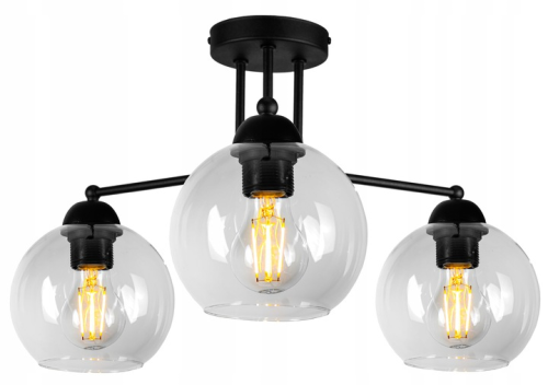 Nowoczesny Plafon Szklane Kule LOFT #401 