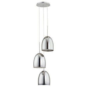 Lampa wisząca 3-punktowa RONDA CHROM/grafit