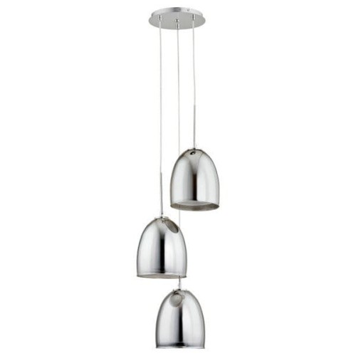 Lampa wisząca 3-punktowa RONDA CHROM/grafit