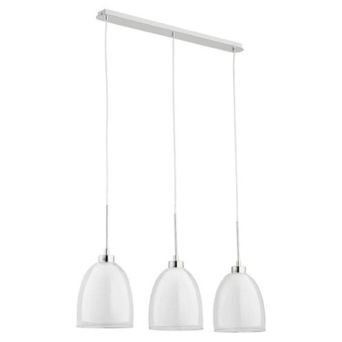 Lampa wisząca 3-punktowa RONDA biały/transparentny