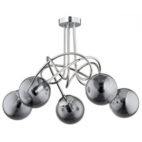 Lampa sufitowa 5-punkotwa TANGO GLASS CHROM
