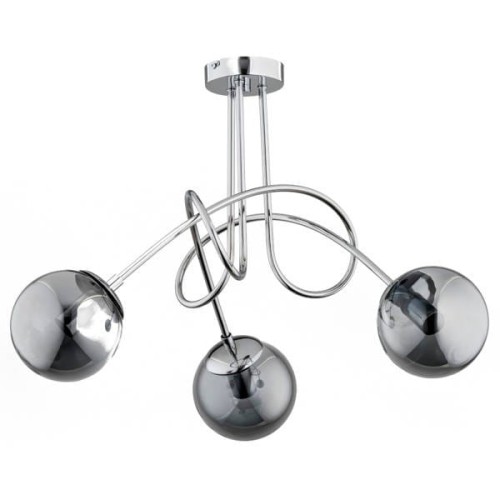 Lampa sufitowa 3-punktowa TANGO GLASS CHROM