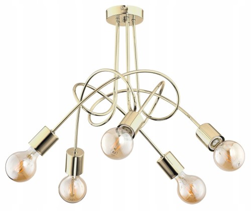 Lampa sufitowa 5-punktowa TANGO ZŁOTY GOLD