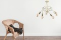 Lampa sufitowa 5-punktowa TANGO ZŁOTY GOLD