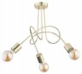 Lampa sufitowa 3-punktowa TANGO ZŁOTA gold