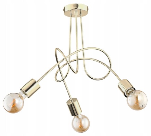 Lampa sufitowa 3-punktowa TANGO ZŁOTA gold