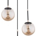 Lampa wisząca 3-punktowa SEBIA czarny/złoty