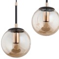 Lampa wisząca listwa  4-punktowa SEBIA czarny/złoty