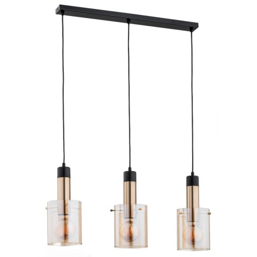 Lampa wisząca 3-punktowa BELLA GOLD ZŁOTA