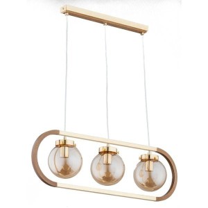 Lampa wisząca 3-punktowa RINO GOLD ZŁOTA