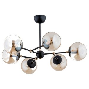 Lampa wisząca żyrandol 6-punktowy ITORIS ZŁOTA