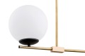 Awangardowy lamp złota biała kula MEGAN 4738 ARGON