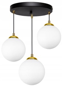 Lampa Wisząca 3-punktowa MILO BLACK GOLD #866