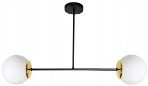 Lampa Wisząca 2-punktowa MILO BLACK GOLD #867