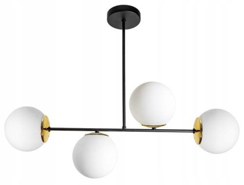 Lampa Wisząca 4-punktowa MILO BLACK GOLD #869