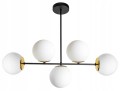 Lampa Wisząca 5-punktowa MILO BLACK GOLD #870