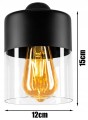 Nowoczesna Lampa listwa Szklane klosze RETRO LED #968 