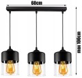 Nowoczesna Lampa listwa Szklane klosze RETRO LED #968 