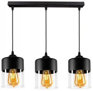 Nowoczesna Lampa listwa Szklane klosze RETRO LED #968 