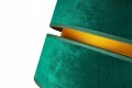 Lampa wisząca z abażurem welurowym ABAŻUR GREEN zielony/złoty #848