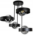 Lampa sufitowa 4-punktowa RING czarny/dymiony #777