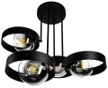 Lampa sufitowa 4-punktowa RING czarny/dymiony #777