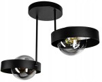 Lampa sufitowa 2-punktowa RING czarny/dymiony #775