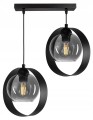 Lampa wisząca 2-punktowa listwa RING grafit/miodowy/transparentny #905