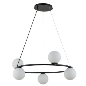 GAMA KOŁO 5 czarny lampa wisząca