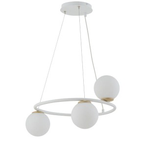 GAMA KOŁO 3 biały złoty lampa wisząca