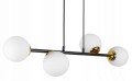 Lampa wisząca szklane kule MILO BLACK GOLD #1038
