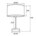 Lampka biurkowa KARIN 4301 Argon