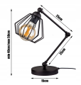 Lampka Biurkowa LOFT Druciak #252