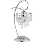 Lampka stołowa z kryształkami DIANA chrom