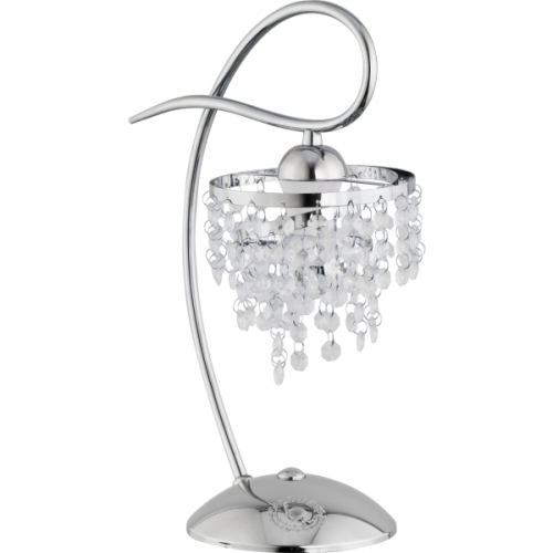 Lampka stołowa z kryształkami DIANA chrom