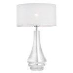Lampka na komodę szklana AMAZONKA 3031 ARGON