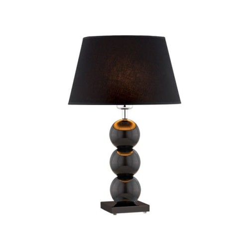 Lampa na komodę czarne kulki FUDŻI 3623 ARGON