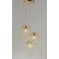 Lampa kryształowa złota LOZANO 3 3640/3