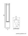 Lampa stojąca zewnętrzna Fan Kwadrat FKW-800