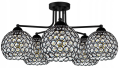 Lampa sufitowa 5-punktowa CRYSTAL BALL czarny/kryształki #636 