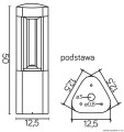 Lampa stojąca zewnętrzna FAN GL 11204